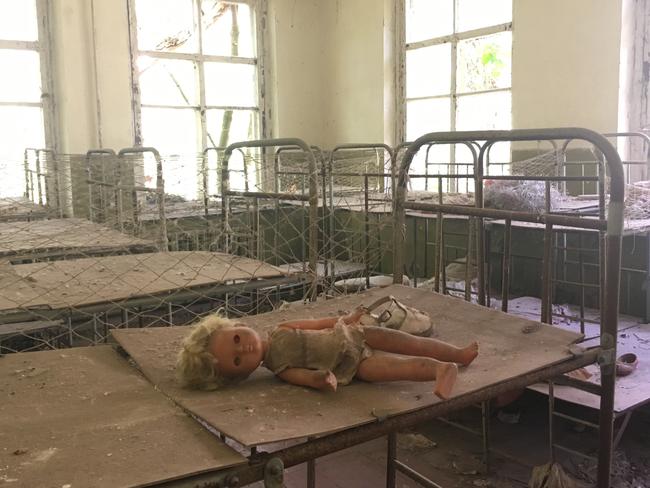 Inside the nuclear town of Pripyat. Picture: Julia D'Orazio