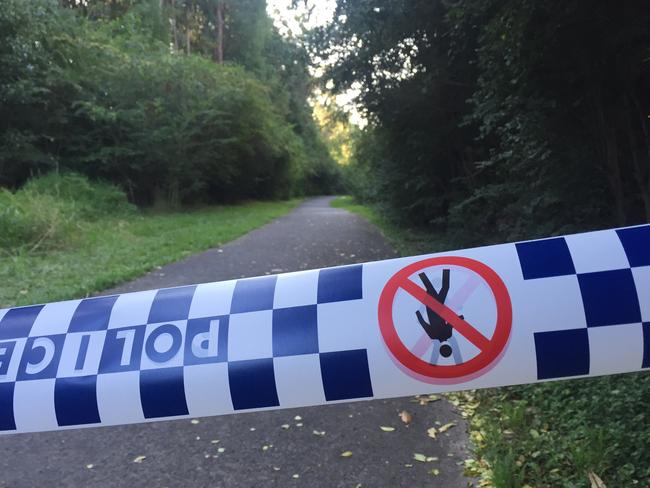 The crime scene in Narara on the Central Coast where a 12-year-old girl was allegedly tied up and sexually assaulted on her way to school last month.
