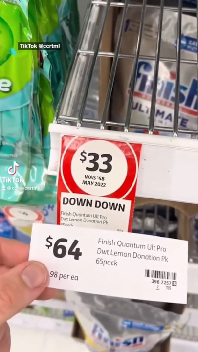 Coles responds to clip showing worker updating price