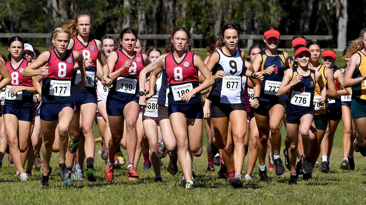 Annual QGSSSA private schoolgirl cross country championship at Rivermount College in Yatala. Saturday May 15, 2021. Picture, John Gass