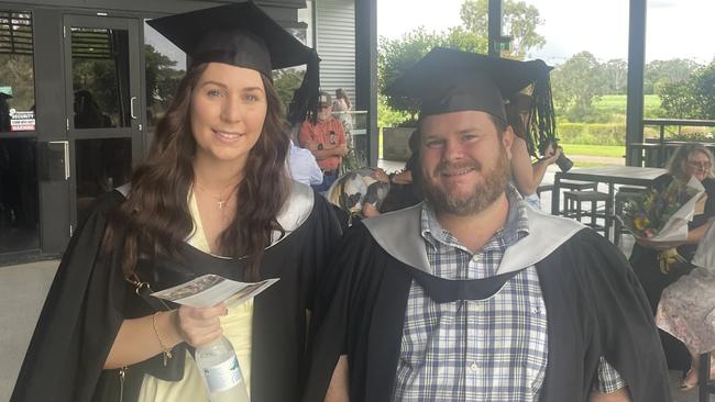 UniSC graduates celebrate at the Brolga Theatre in Maryborough, Qld.
