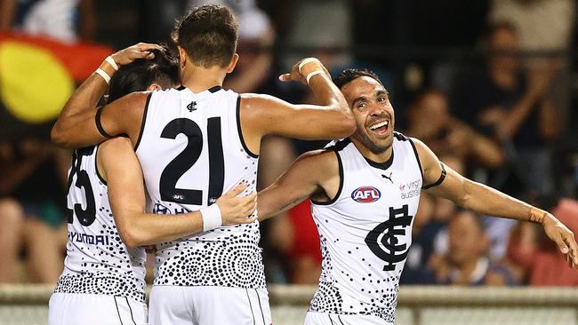 Eddie Betts has had an impact in his return to Carlton.