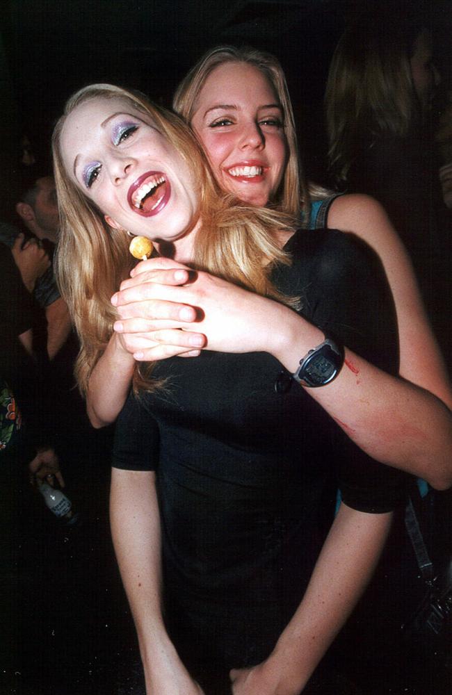 Amanda Reid and Bree Amer at The Drink, 2000.