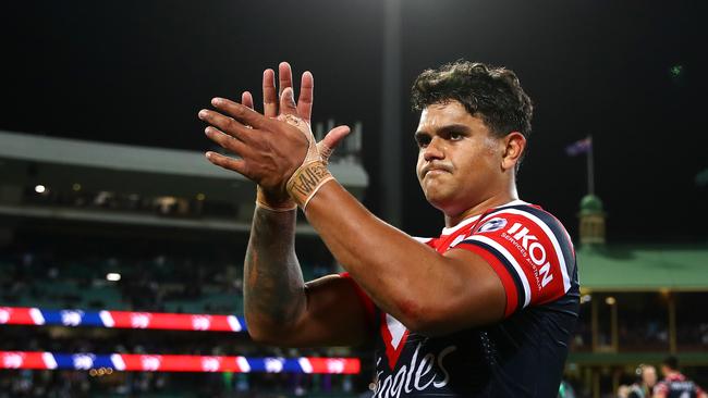 No more... Latrell Mitchell has said farewell to the Sydney Roosters faithful. Picture: Getty