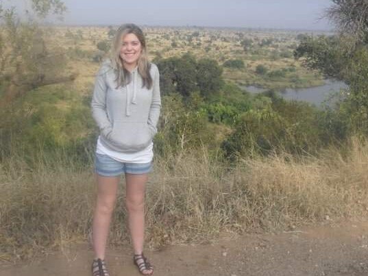 Sarah Hayrikyan in Africa in June 2010. She was fortunate to escape the clutches of a Tofo policeman who tried to rape and threatened to kill her. Pic: Supplied