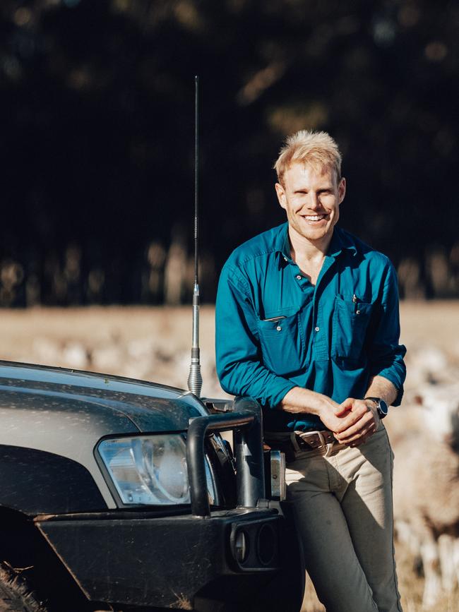 Oliver Vidor, 29, is livestock manager for Ingleby Farms. Picture: Chloe Smith