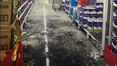 An arsonist lit a fire inisde a perth Coles during business hours on Saturday. Picture: WA Police