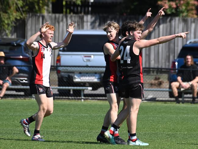 Morningside Vs Sherwood playing in the colts AFL semi final.Saturday September 7, 2024. Picture, John Gass