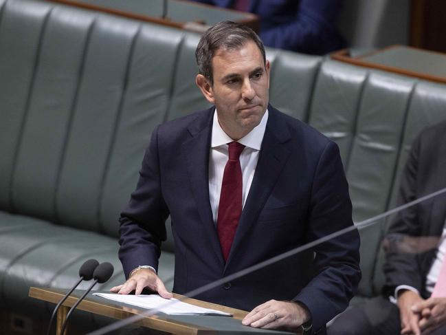 Federal Treasurer and Queensland MP Jim Chalmers delivers the budget. Picture: Gary Ramage/NCA NewsWire