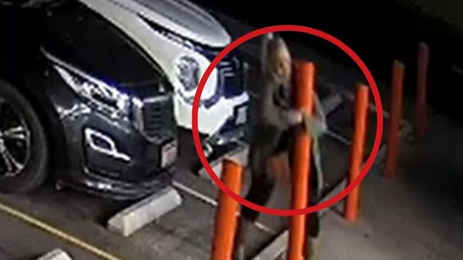 Bollard bandit caught on CCTV