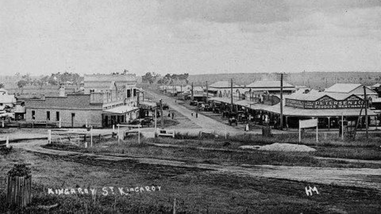 A snapshot of early Kingaroy Street, capturing the essence of this historic town. Source: The Lost Images of Kingaroy/Nanango and Surrounds