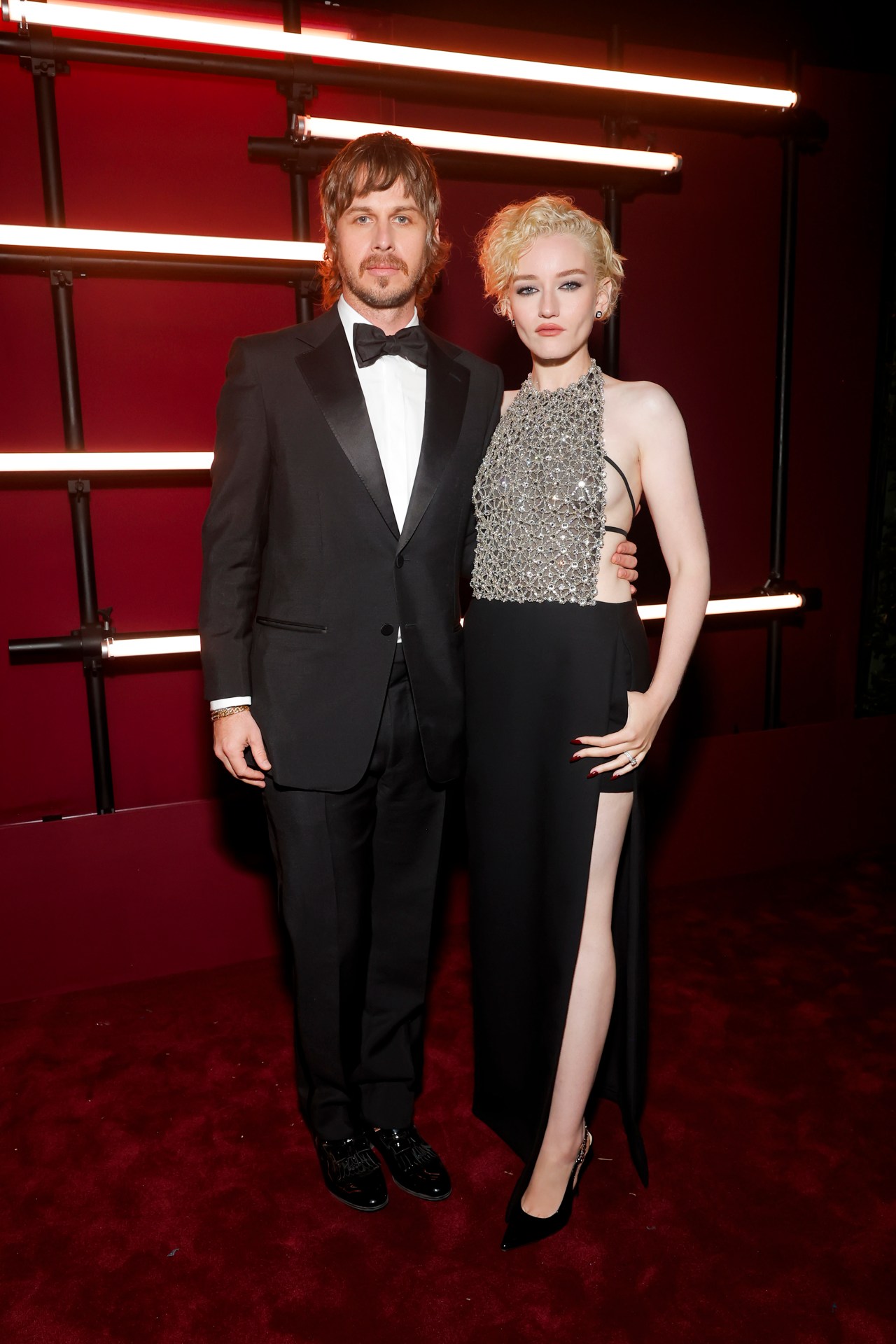 <p>Mark Foster and Julia Garner wear Gucci at the 2023 LACMA Art + Film Gala.</p>