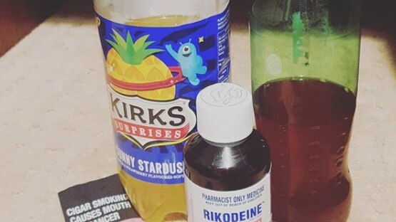 Rikodeine cough syrup used to mix up 'lean'. Photo: Instagram