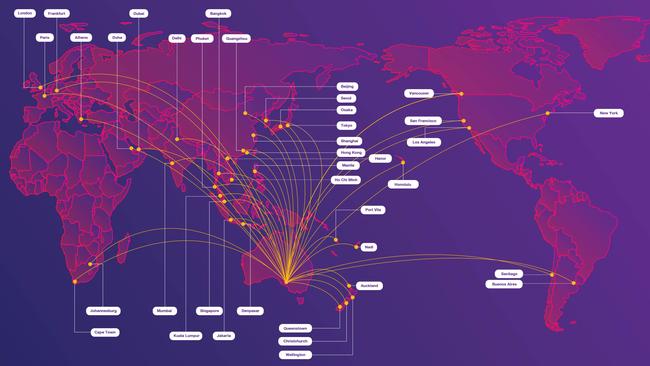 Adelaide Airport’s Vision 2050 includes plans to fly to nearly 40 international cities by 2050.