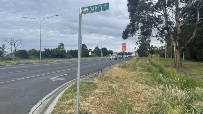 A man in his 70s has been taken to hospital after a crash Davey Dr and the Princes Fwy in Trafalgar on Wednesday afternoon. Picture: Jack Colantuono