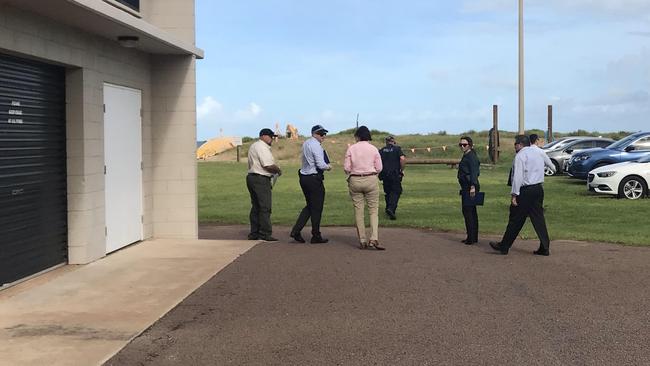 A body has been discovered washed up on Casuarina Beach. Police are on the scene and have blocked off access to the beach. Picture: Judith Aisthorpe