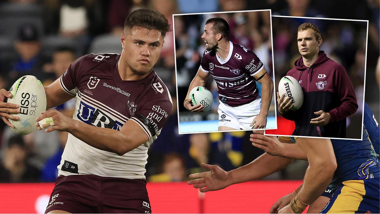 Halves showdown: Josh Schuster wants Kieran Foran's No.6 jersey - and Tom Trbojevic has weighed in on the battle.