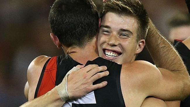 Zach Merrett has continued his superb form this season. Picture: Wayne Ludbey