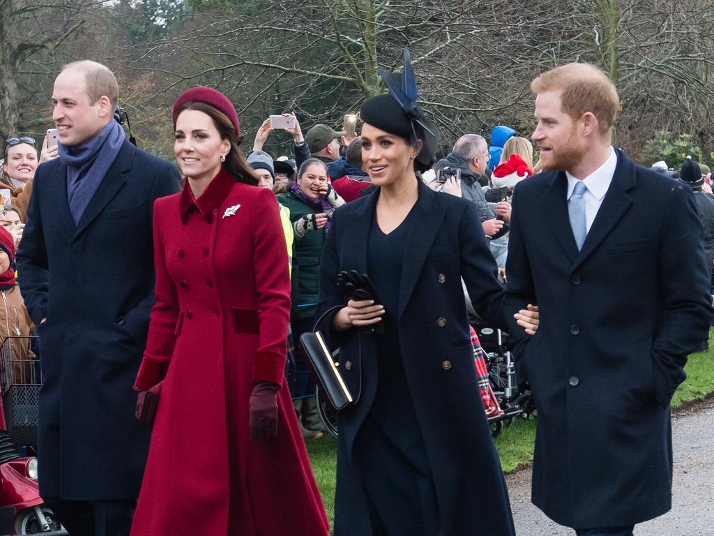 Harry and Meghan’s relationship with William and Kate is heavily strained. Picture: Samir Hussein/WireImage