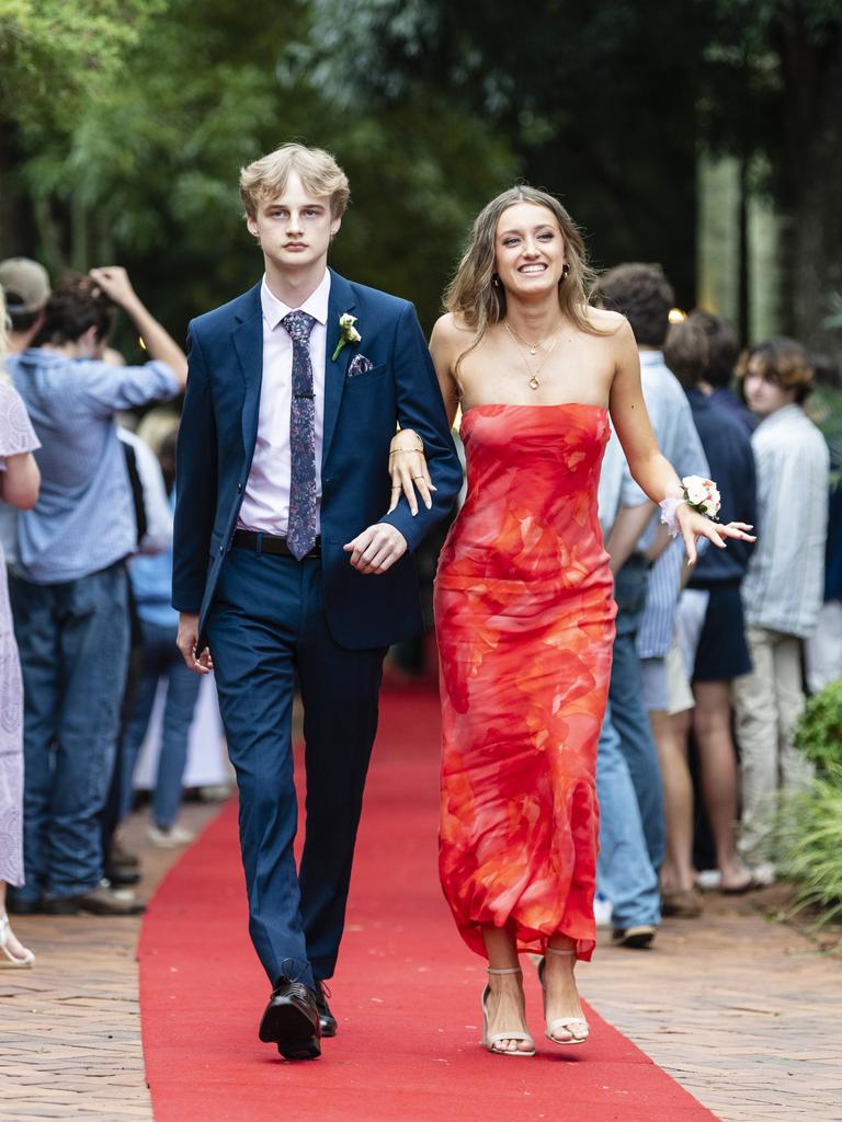 Mia Pratt and Isaac Crozier at Fairholme College formal, Wednesday, March 29, 2023. Picture: Kevin Farmer