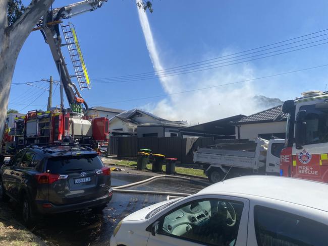 Superintendent Dewberry praised firefighters for saving the second home. Picture: FRNSW.