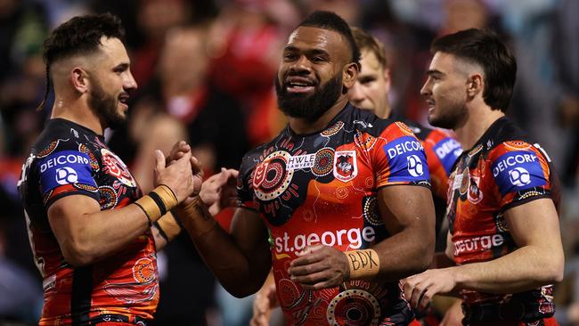 Mikaele Ravalawa was one of the players involved in the last controversy at the Dragons. Picture; Cameron Spencer/Getty Images