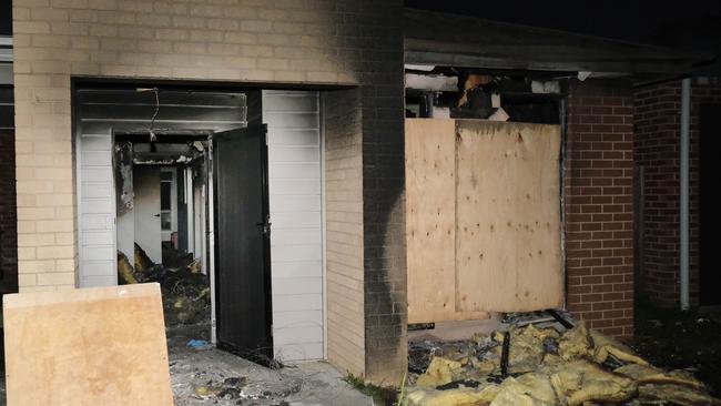 A suburban home has been damaged after a house fire on Thrush St, Norlane. Picture: Mark Wilson