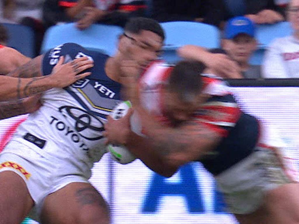 JWH's ugly tackle on Mikaele.