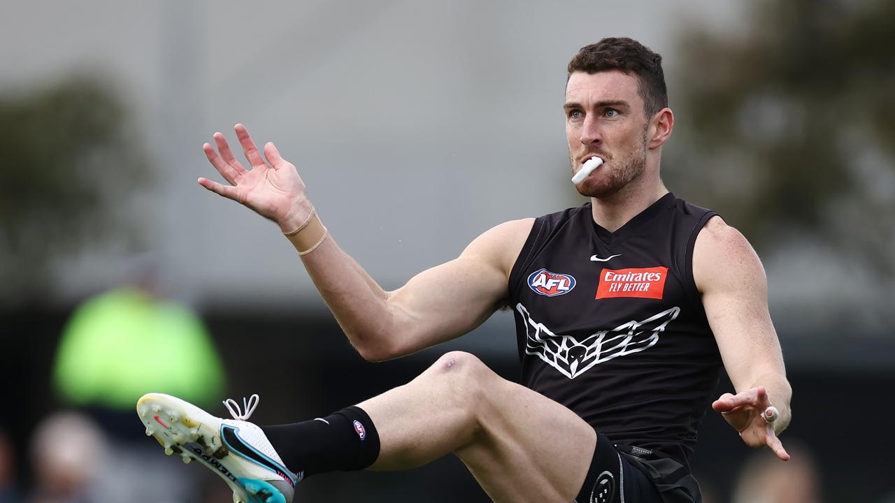 Collingwood will be missing Dan McStay for a large chunk, if not all of 2024 due to an ACL injury. Picture: Michael Klein.