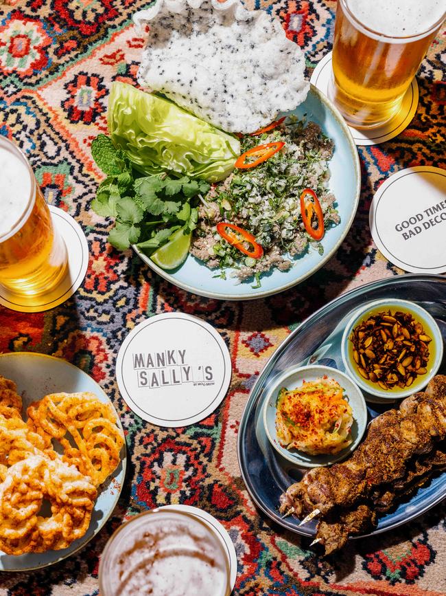 A selection of Manky Sally's tasty bar snacks. Picture: Jesse Hunniford/MONA