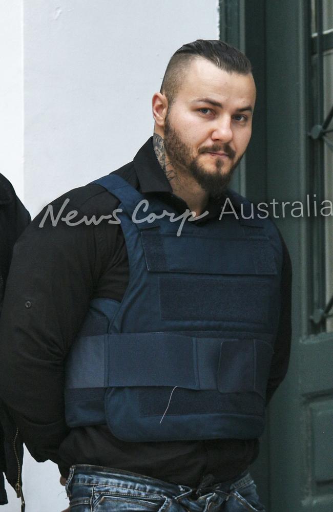 Professional Bulgarian hitman, Yuliyanov J. Raychev Serafim, 31, who was charged on April 4 with killing John Macris in Greece. Picture: Nikos Christofakis for News Corp Australia