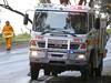 Driver sought after fire spree