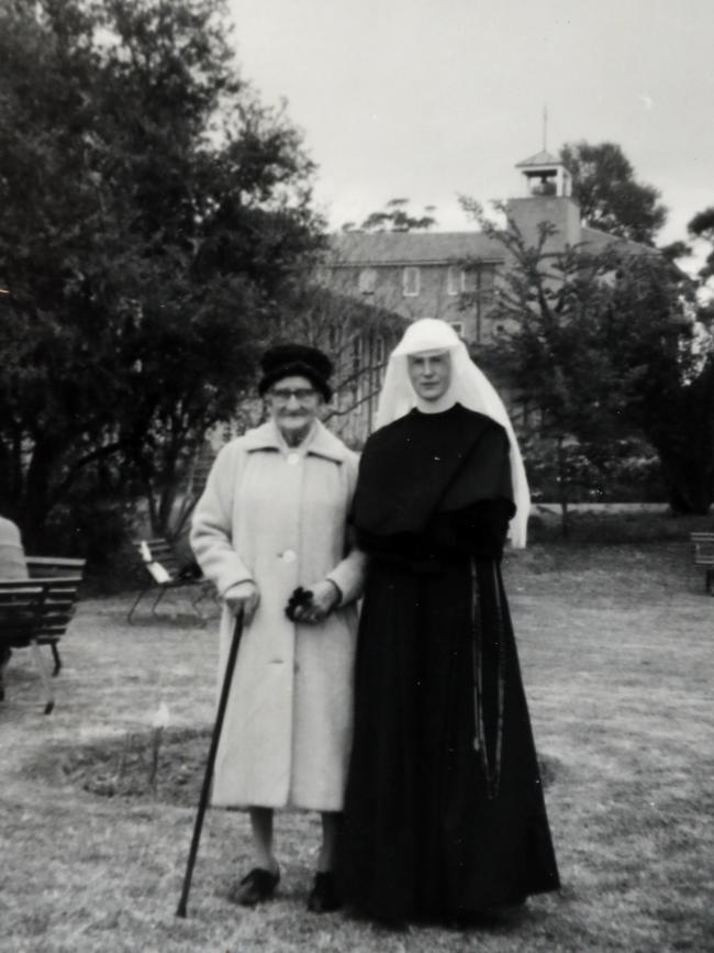 Sister Anthea Groves (right) pictured with her grandma Catherine Groves during her time as a novice.