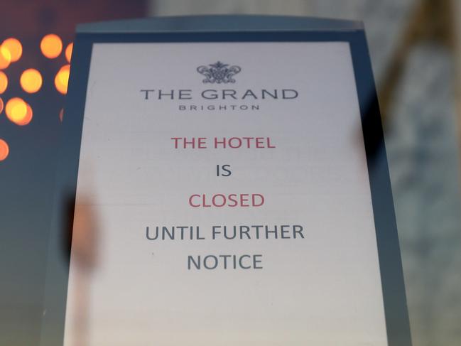 The Grand hotel on Brighton seafront has closed its doors to customers in order to offer its rooms free of charge and exclusively to NHS staff. Picture: Dan Istitene/Getty