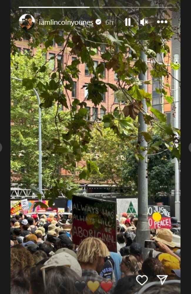 The former Home &amp; Away star took to social media to throw his support behind protesters. Picture from Instagram.