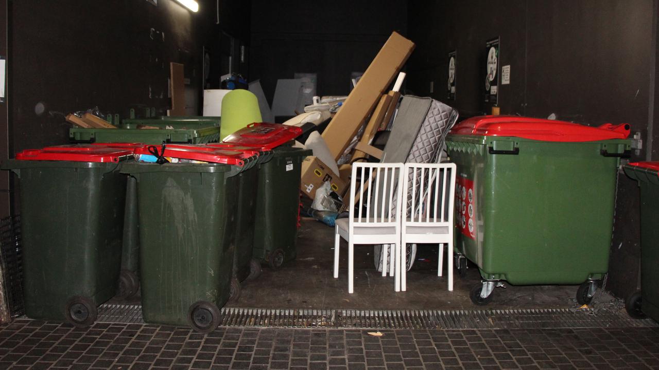 Residential bins in apartment complexes are also filled with great finds. Picture: News.com.au/ Jessica Wang.