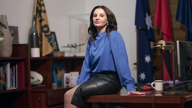Passionate, fierce, loud: Senator Jacqui Lambie in her Canberra office. Picture: Rohan Thomson