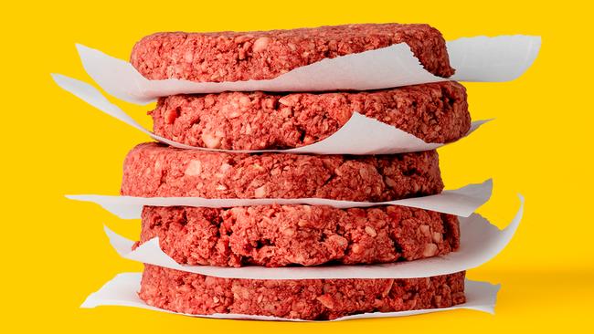 In every way the ‘Impossible’ burgers behave like regular beef patties. Picture: Impossible Foods