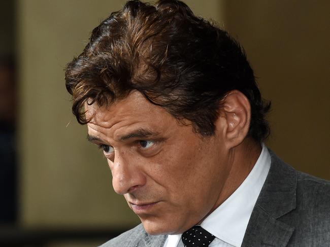 Vince Colosimo outside Melbourne Magistrates Court. Picture: Josie Hayden