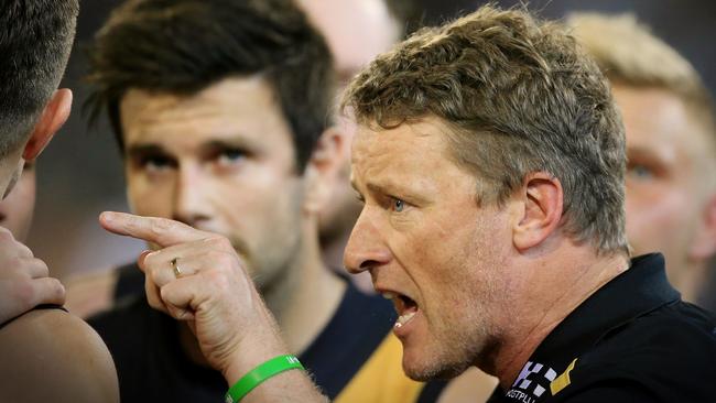AFL: Round 6 Richmond v Port Adelaide Damien Hardwick at 3/4 time Pictue: Wayne Ludbey