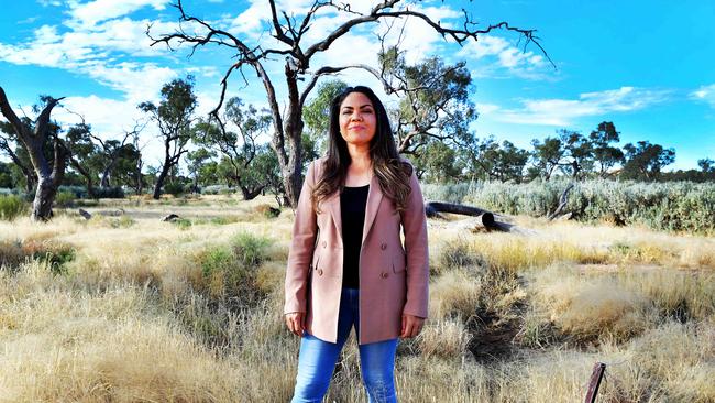 Jacinta Nampijinpa Price at Alice Springs. Picture: Chloe Erlich