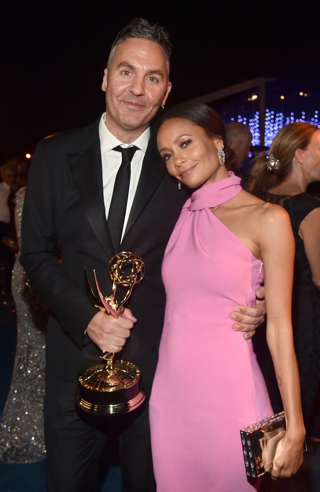 Parker and Newton at the Emmy Awards Govenors Ball in 2018. Picture: Alberto E. Rodriguez/Getty Images