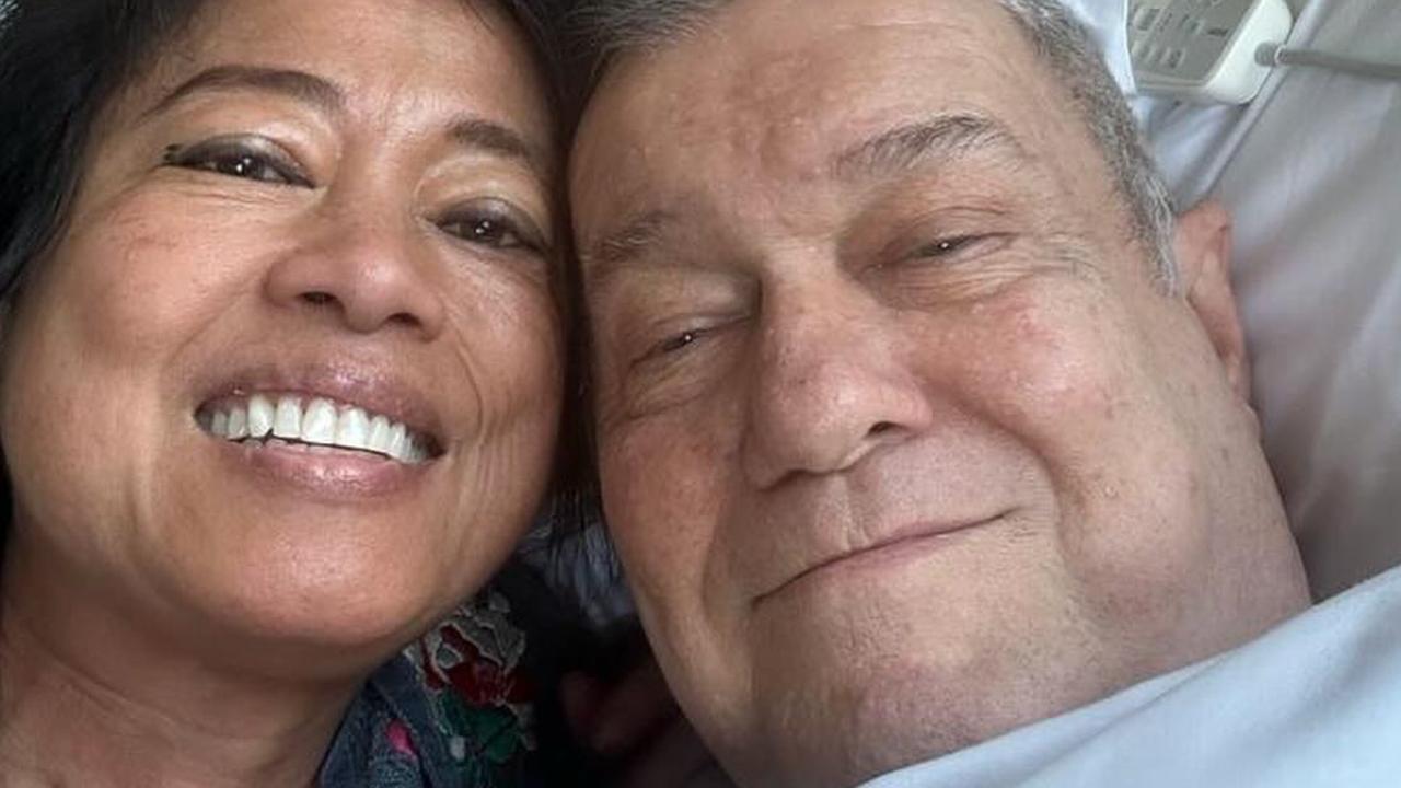 Rocker Jimmy Barnes is on the mend after undergoing open heart surgery. ,, Barnes'wife Jane posted on social media on Wednesday night: "I'm happy to let you know our Jimmy has made it through his surgery and is now recovering in the ICU., Pictured with wife, Jane Picture: Instagram