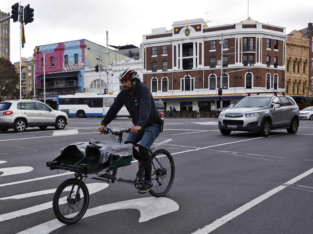 Business owners are unhappy a new bike lane is proposed on a stretch of Oxford St that is already very busy. Picture: Sam Ruttyn