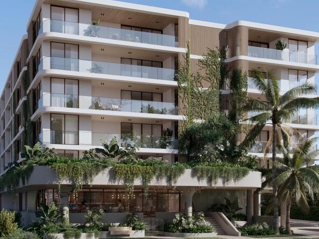 Renders of the proposed development for 9 Onslow Street, Golden Beach. Photo: JSTN Architects