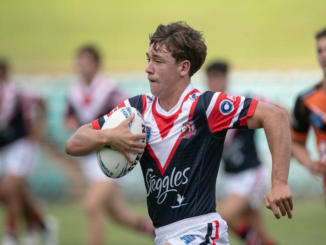 Rex Bassingthwaighte in full flight. Picture: Julian Andrews