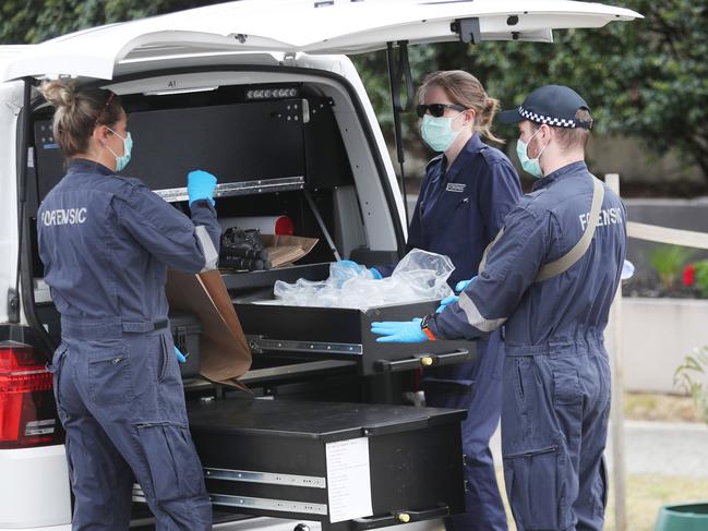 Scene of a fatal stabbing at Langwarrin. Thursday, December 26. 2024. Picture: David Crosling