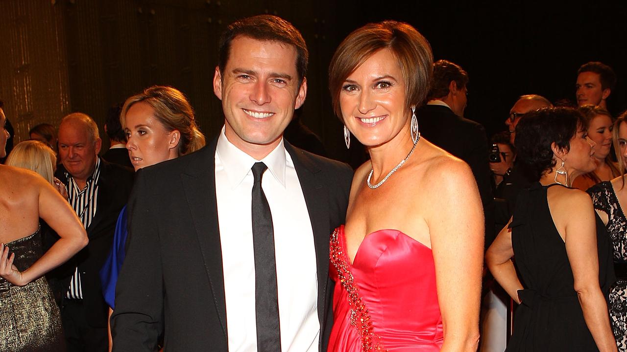 Stefanovic and Thorburn at the 2011 Logies.