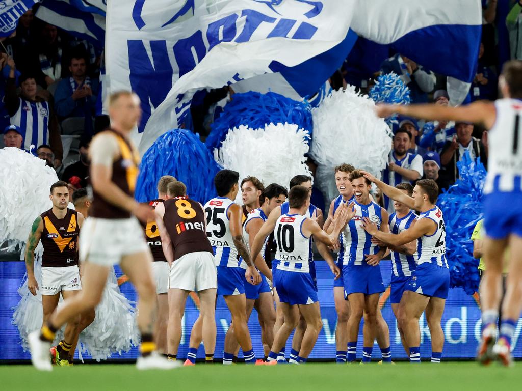 North Melbourne has received draft concessions the last two years in a row. Pictures: Dylan Burns/AFL Photos via Getty Images.