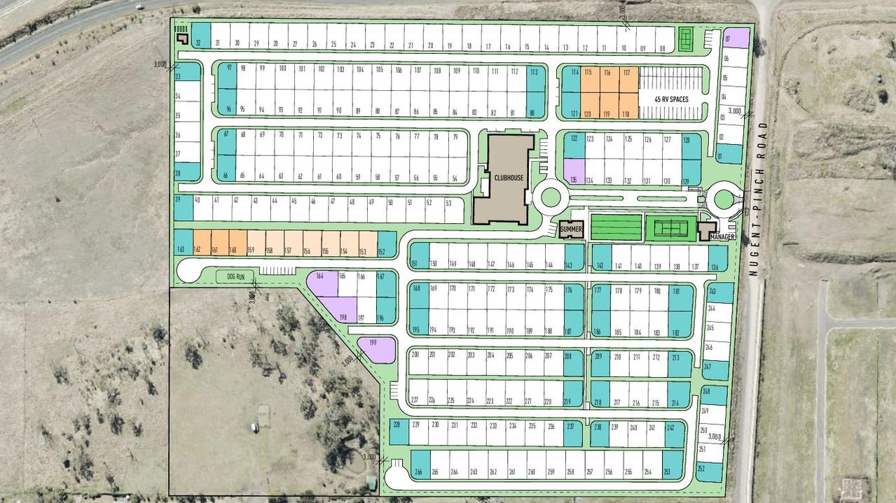 Living Gems has submitted plans to the Toowoomba Regional Council to build a new retirement village along Hermitage Road in Cotswold Hills. Artwork by Jared Poole Design.